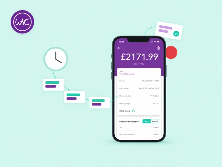 The WAC app's payslip screen