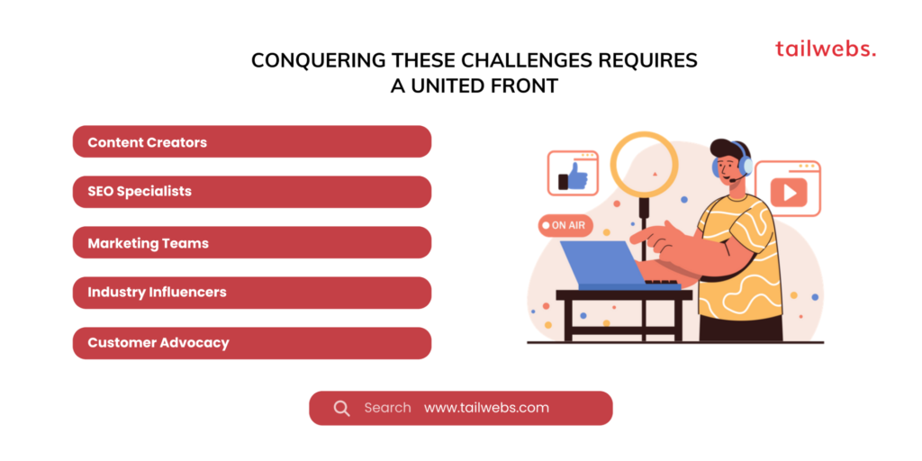 Conquering these challenges requires a united front- organic traffic