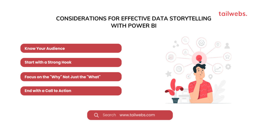 considerations for effective data storytelling with power bi