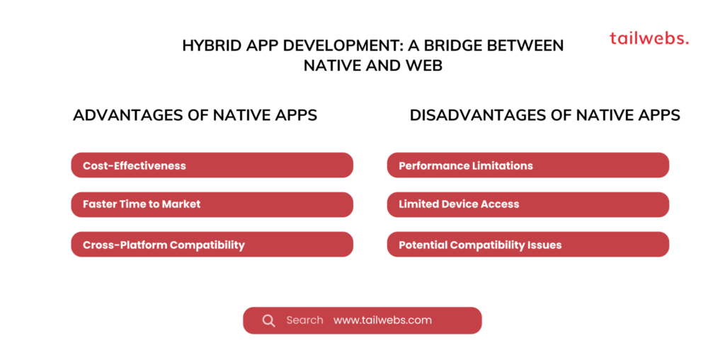 hybrid app development a bridge between native and web